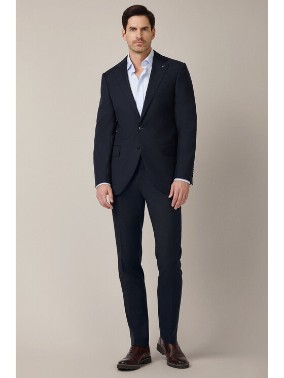 Lancerto Lancerto Spodnie materiałowe FORMAL SP073225000006 Granatowy Slim Fit