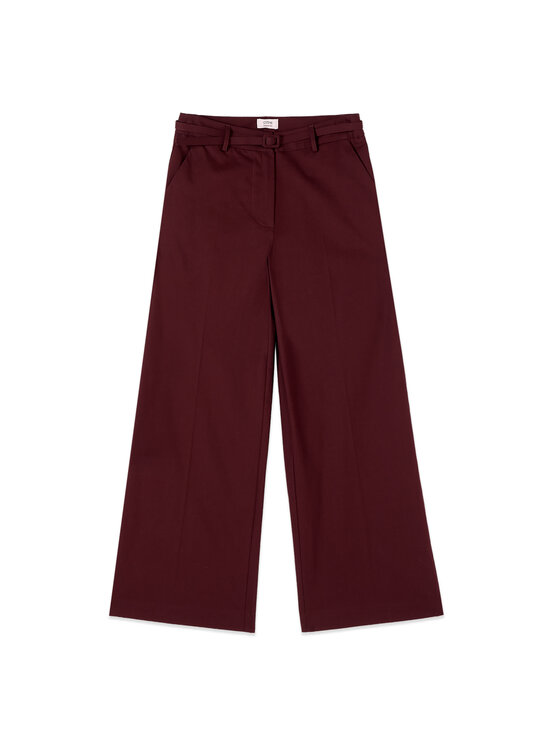 Oltre Oltre Pantaloni di tessuto P742R008876N0F2 Marrone Baggy Fit