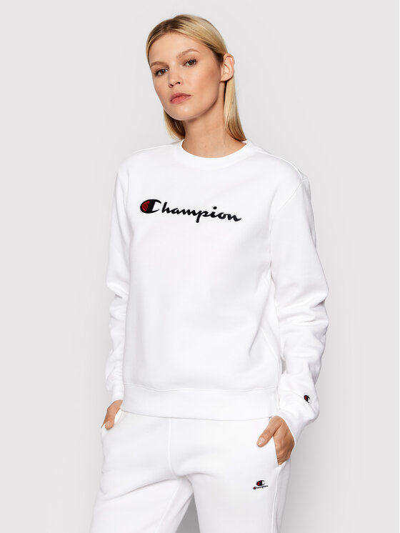 Champion Sweatshirt Crewneck 114462 Blanc Regular Fit | Modivo.fr