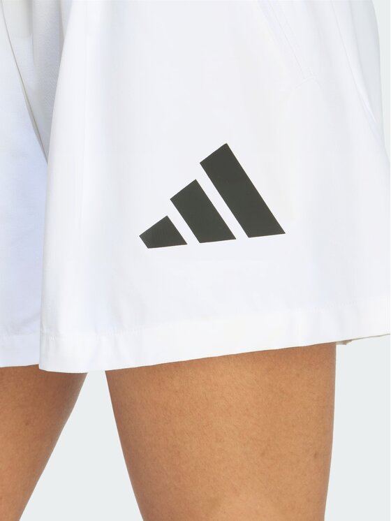 adidas adidas Szorty materiałowe 159192 Biały Loose Fit