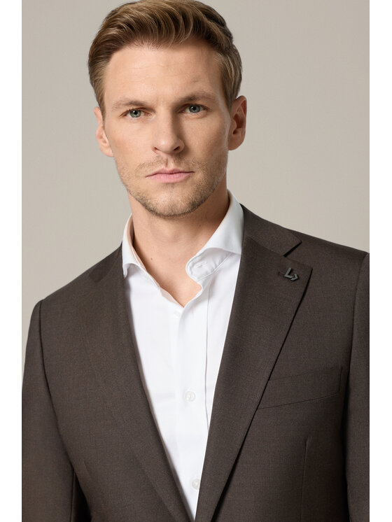 Lancerto Lancerto Garnitur Manzanares GA073126000023 Brązowy Slim Fit