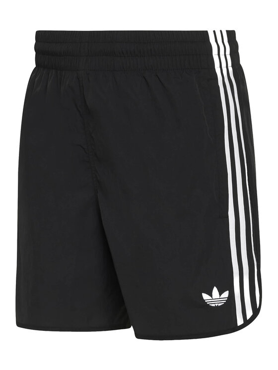 adidas adidas Szorty sportowe 3-Stripes KE3566 Czarny Regular Fit