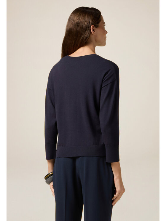 Oltre Oltre Maglione M292J005026N034 Blu Slim Fit