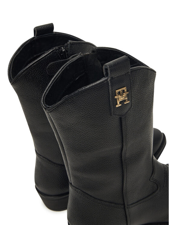 Tommy Hilfiger Tommy Hilfiger Kovbojské topánky T3A6-34040-0036999 Čierna