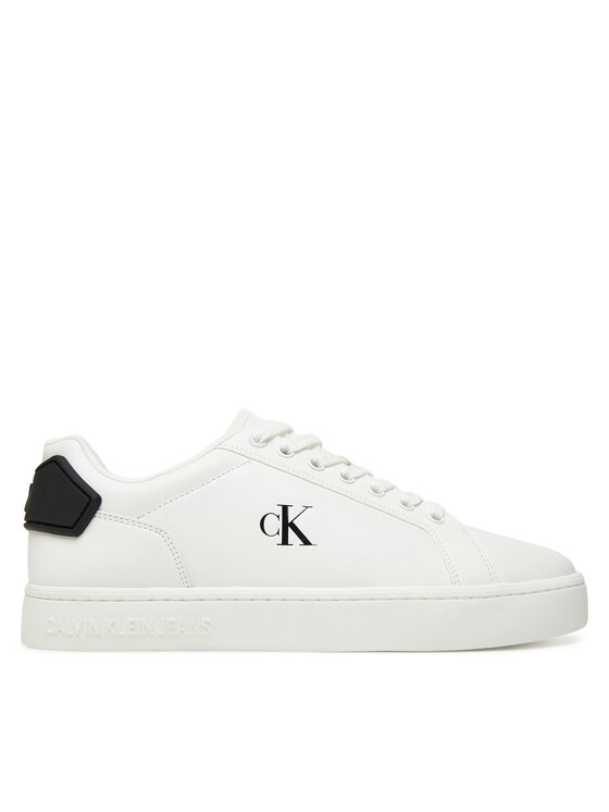 Sneakers Calvin Klein Jeans Classic Cupsole Ru Patch Lth YM0YM01297 Alb