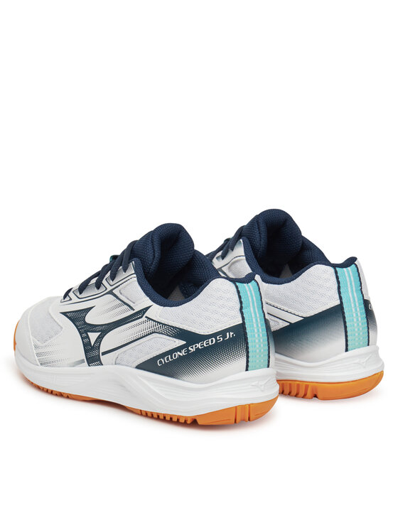 Mizuno Mizuno Tenisice za dvoranski nogomet Cyclone Speed 5 JR V1GD251157 Bijela
