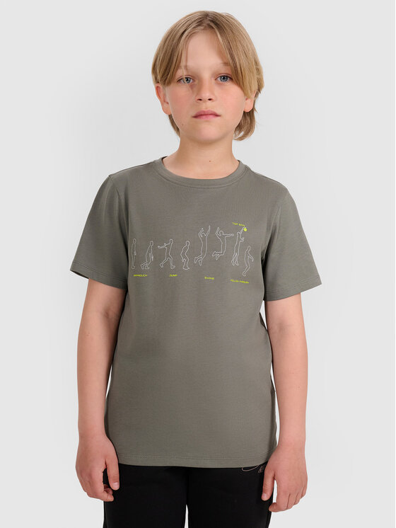 4F 4F T-Shirt URBAN COMMUTER Szary ciemny Regular Fit