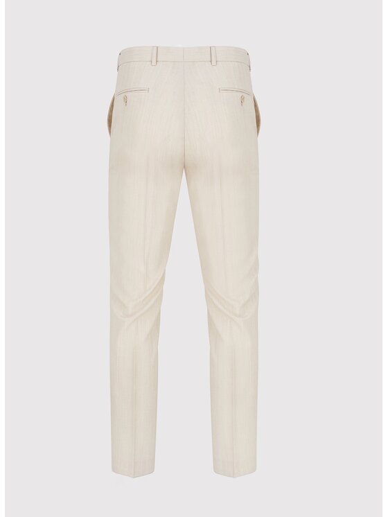 Pako Lorente Pako Lorente Spodnie garniturowe P24SF-6G-004 Beżowy Slim Fit