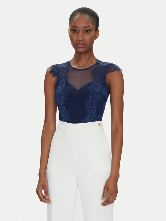 Rinascimento Rinascimento Glaustinukė CFC0122575003 Tamsiai mėlyna Slim Fit