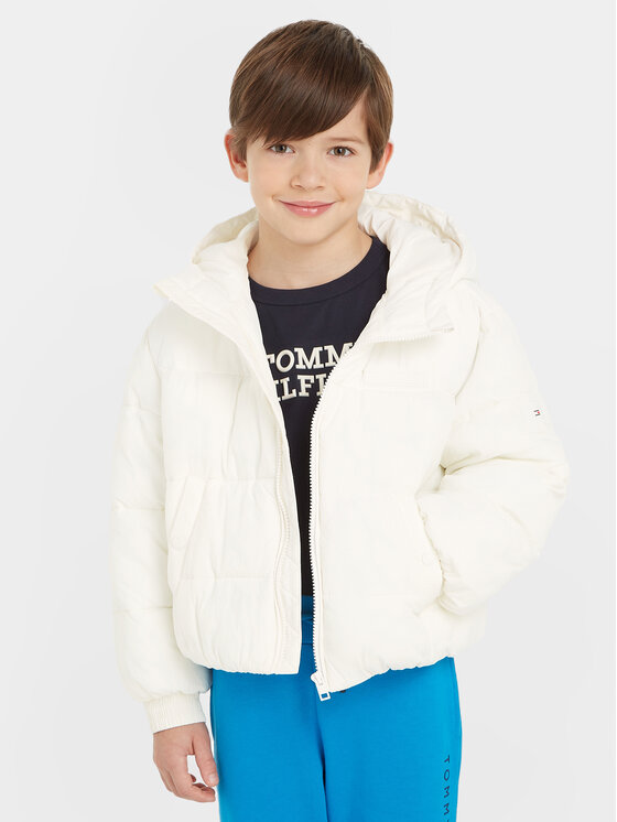 Tommy Hilfiger Tommy Hilfiger Geacă de iarnă New York KG0KG07551 Alb Relaxed Fit
