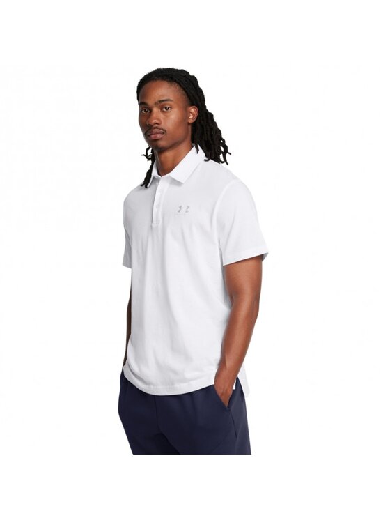 Under Armour Under Armour Polo 1386608 Biały Relaxed Fit