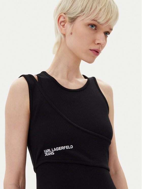 Karl Lagerfeld Jeans Karl Lagerfeld Jeans Kasdieninė suknelė A2W13032 Juoda Slim Fit
