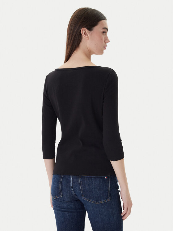 Tommy Hilfiger Tommy Hilfiger Blusa New Cody WW0WW40589 Nero Slim Fit