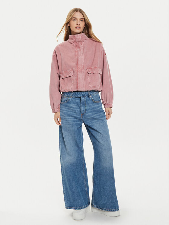 Roxy Roxy Geacă Slow Song ERJJK03614 Roz Oversize