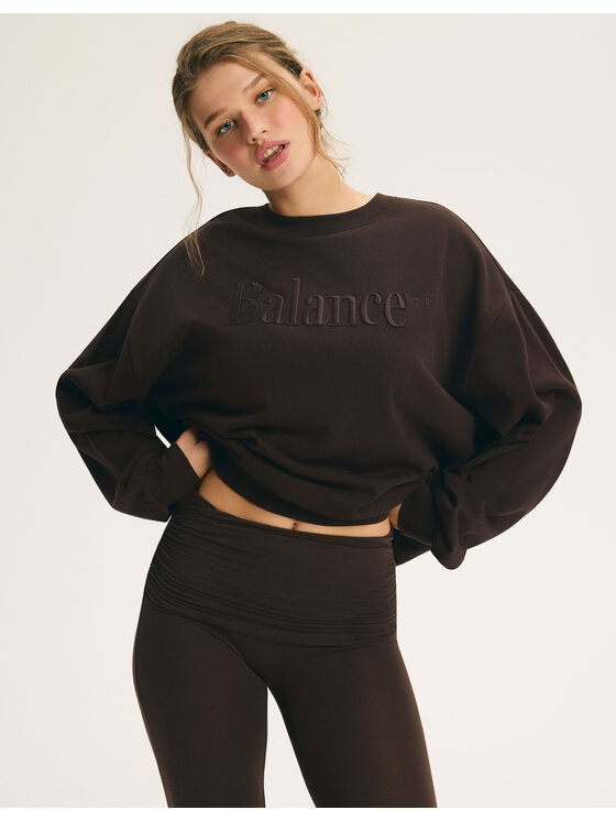 Esotiq Esotiq Bluza 46030 Brązowy ciemny Regular Fit