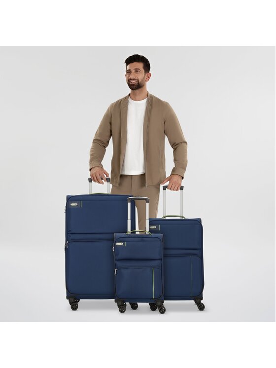 D&N D&N Komplet walizek 162295 Błękitny