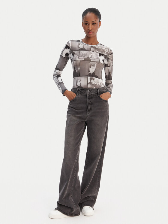 HUGO HUGO Blúzka Diraluna 50555473 Sivá Regular Fit