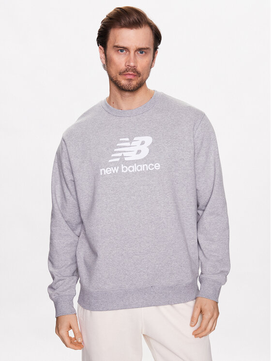 New Balance Majica Dugih Rukava MT31538 Siva Relaxed Fit