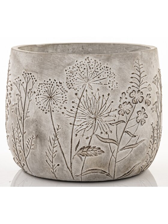 MIAhome MIAhome Osłonka cementowa 14,5x18,5x18,5 cm PRATO Szary