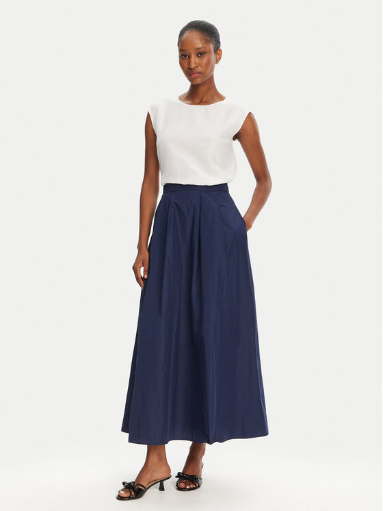 Marella Marella Trapezförmiger Rock Oporto 2515101012 Dunkelblau Regular Fit