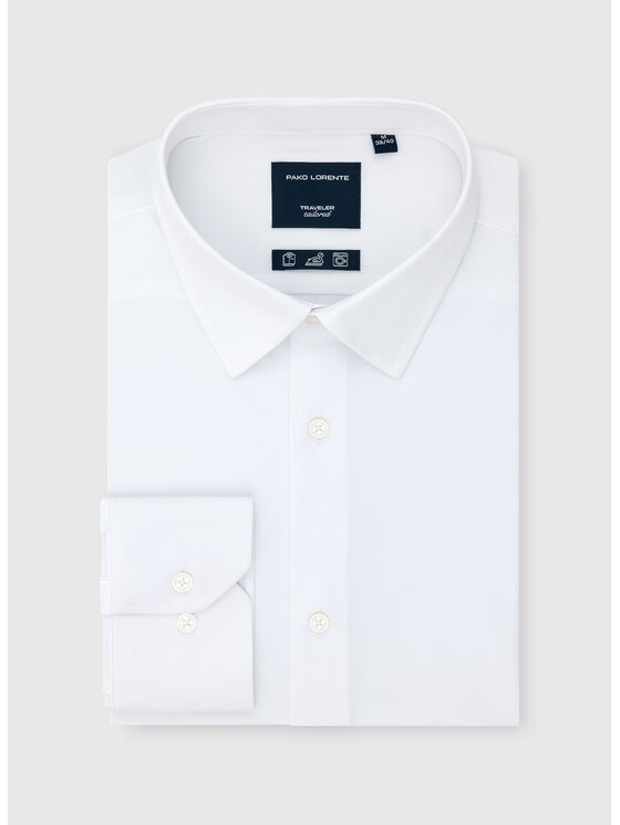 Pako Lorente Pako Lorente Koszula P26WF-1X-011 Biały Slim Fit