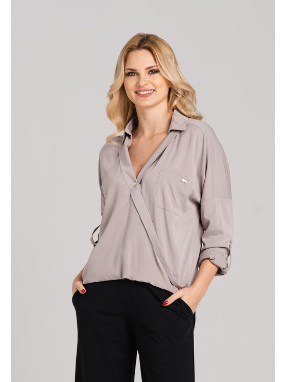Look Made With Love Look Made With Love Koszula Koszula Beżowy Regular Fit