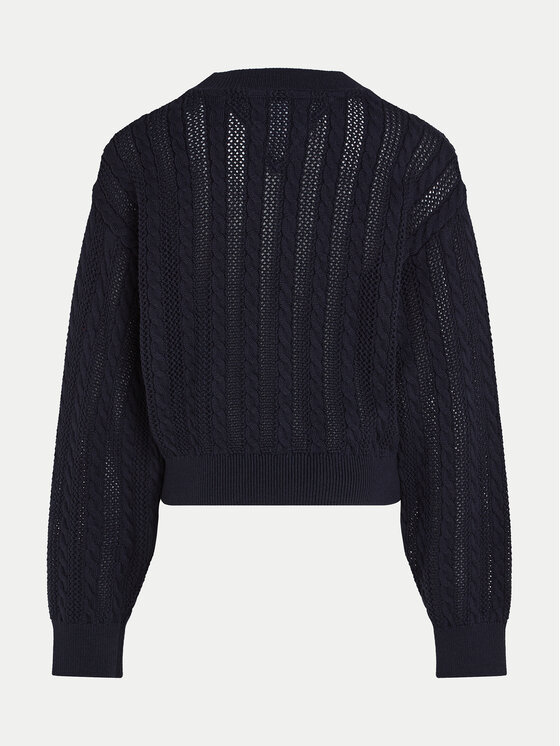 Tommy Hilfiger Tommy Hilfiger Džemper Essential KG0KG08075 Tamnoplava Regular Fit