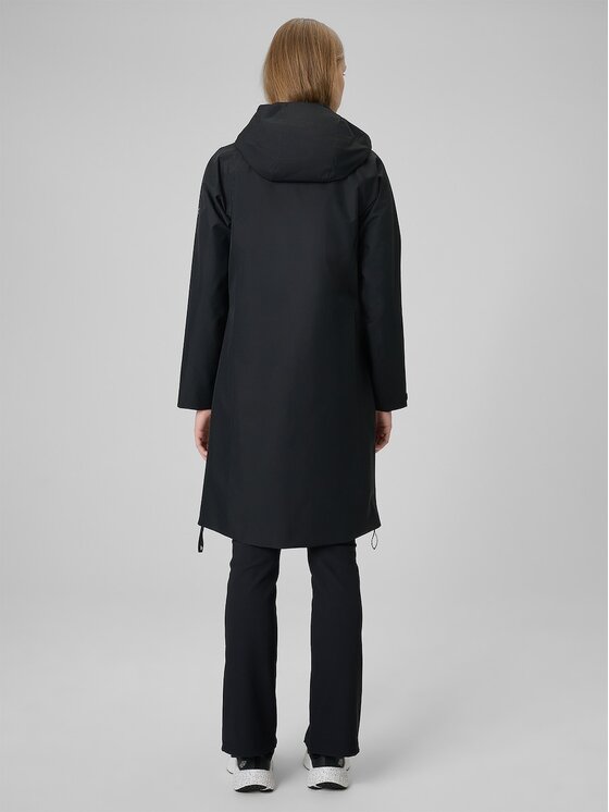 4F 4F Cappotto di transizione 4FWSS26TTJAF1114-20S Nero Regular Fit