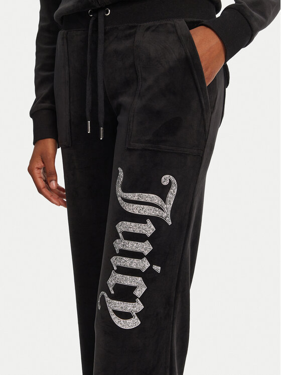 Juicy Couture Juicy Couture Спортивні штани Layla JCBBJ125806 Чорний Regular Fit