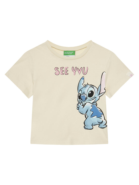 United Colors Of Benetton United Colors Of Benetton T-shirt 35RYG10HQ Bež Regular Fit