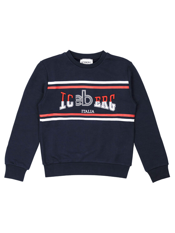Iceberg Iceberg Bluza MFICE3101J Granatowy Regular Fit