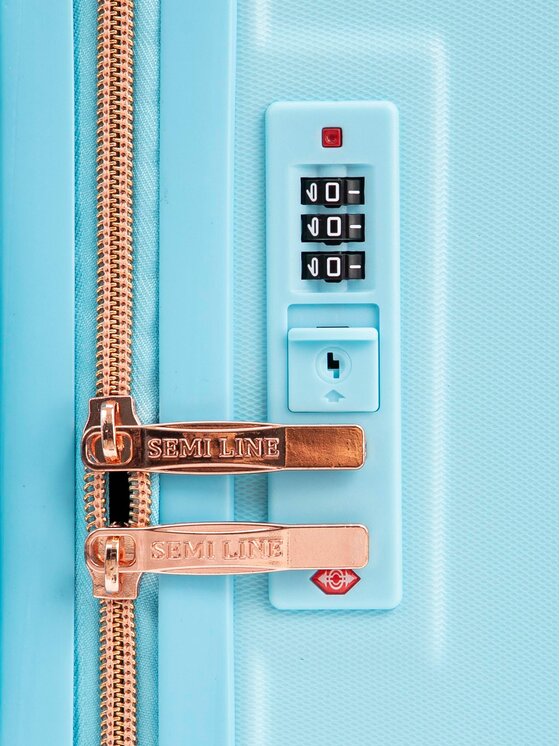 Semi Line Semi Line Valigia grande T5811-5 Celeste