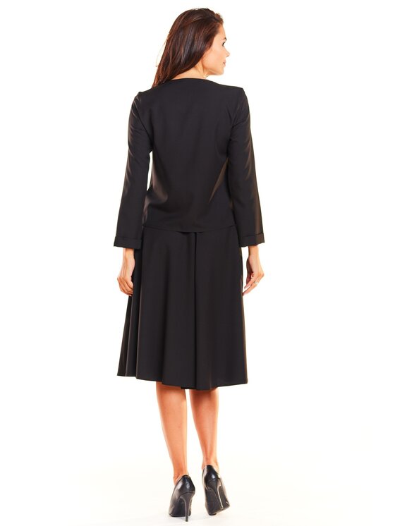 Awama Awama Sukienka codzienna A237 Czarny Basic Fit