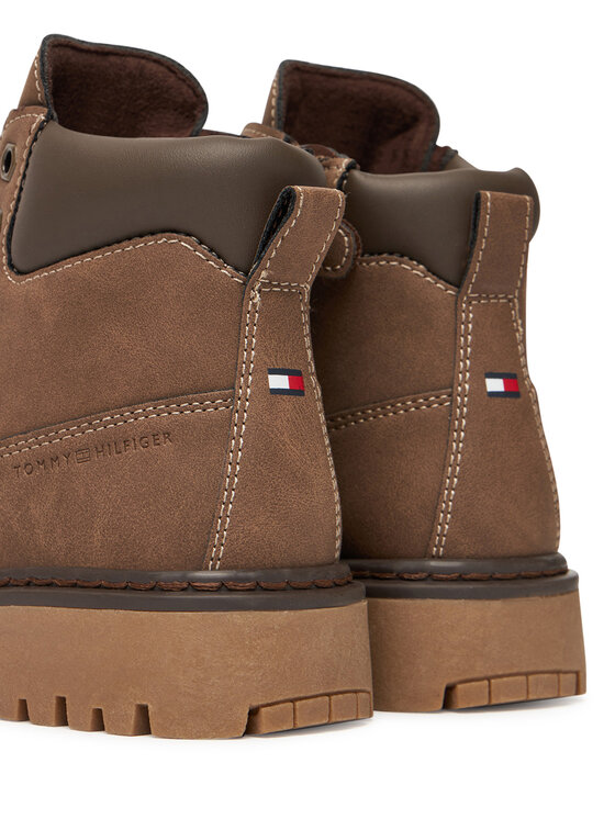 Tommy Hilfiger Tommy Hilfiger Trapper stila apavi T3X5-34125-1269509 S Brūns
