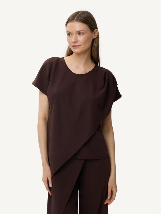 KMX KMX Bluzka 504390005 Brązowy Loose Fit