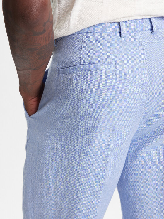United Colors Of Benetton United Colors Of Benetton Pantaloni din material 43B3UF03X Albastru Regular Fit