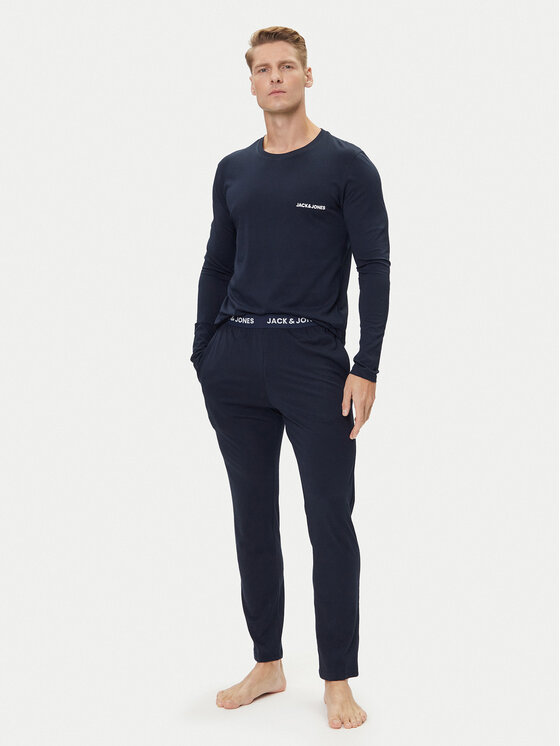 Jack&Jones Piżama Everest 12273632 Granatowy Standard Fit