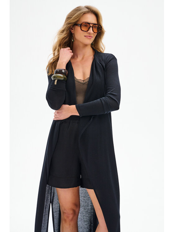 blue shadow blue shadow Kardigan Durki Czarny Regular Fit
