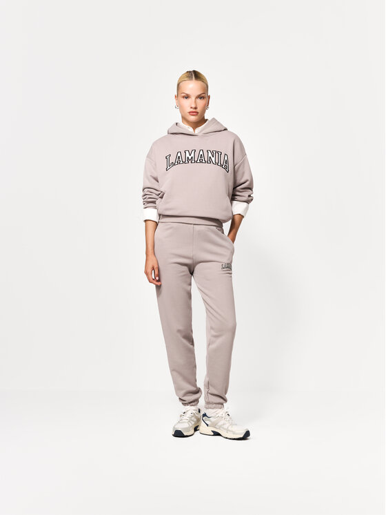 La Mania La Mania Spodnie dresowe FLAME Szary Basic Fit