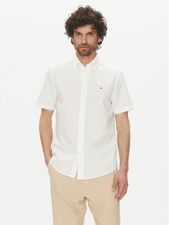Tommy Hilfiger Tommy Hilfiger Košile MW0MW37584 Bílá Regular Fit