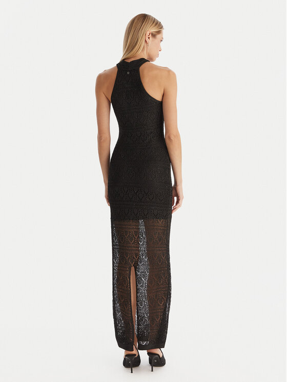 Guess Guess Úpletové šaty W5YK48 Z37G0 Černá Slim Fit
