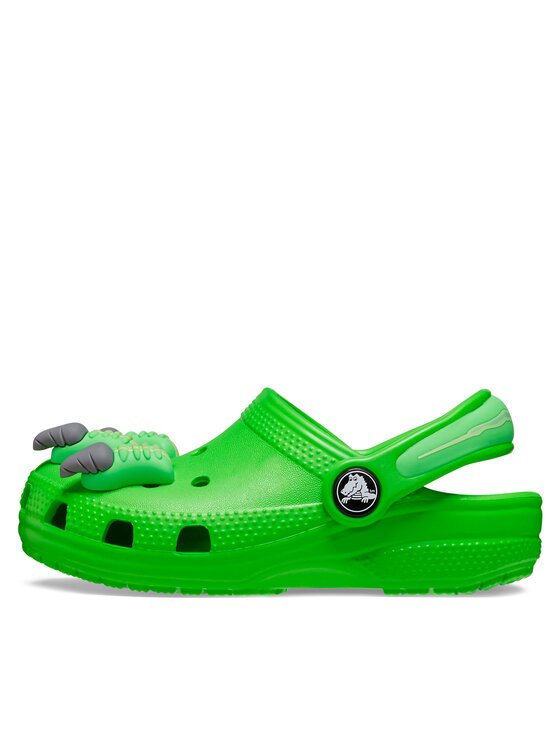 Crocs Crocs Şlapi Classic Iam Dinosaur Clog T 209700 Verde