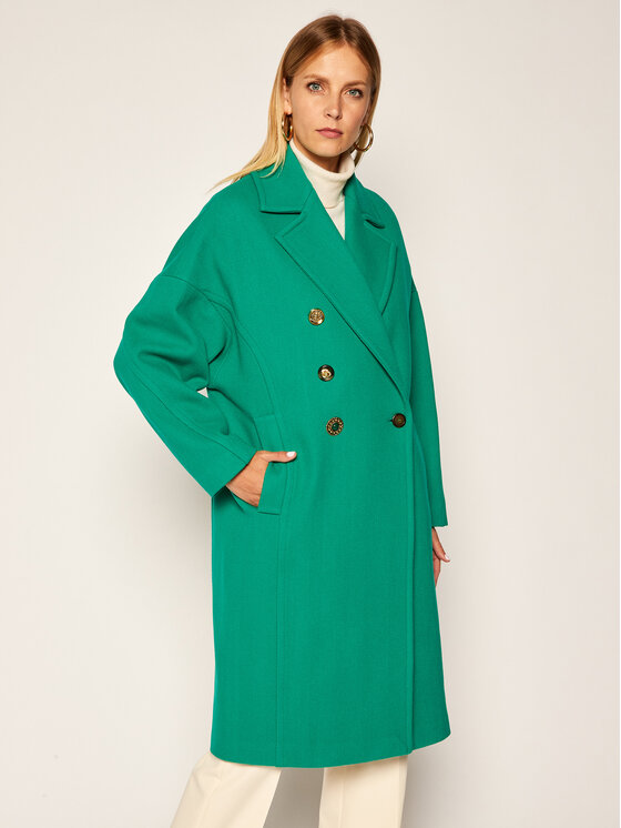 PINKO Pinko Vilnas mētelis Faglia 20202 PBK2 1B14WG.8327 Zaļš Regular Fit