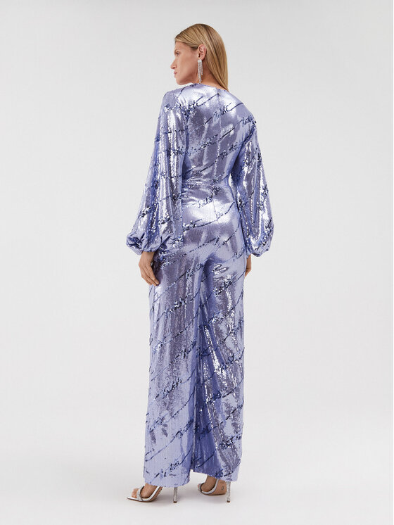 ROTATE ROTATE Kombinezons Sequins Jumpsuit 1114532846 Violets Regular Fit