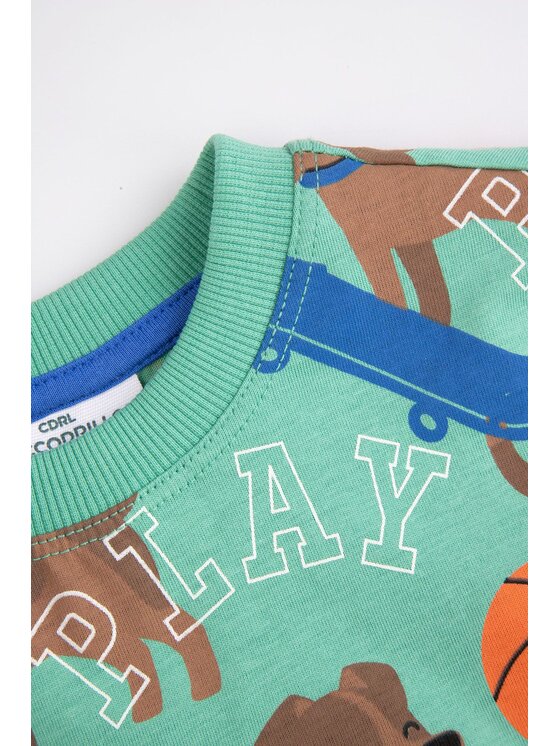 Coccodrillo Coccodrillo T-Shirt ZC5143202ABK-011 Zielony Regular Fit