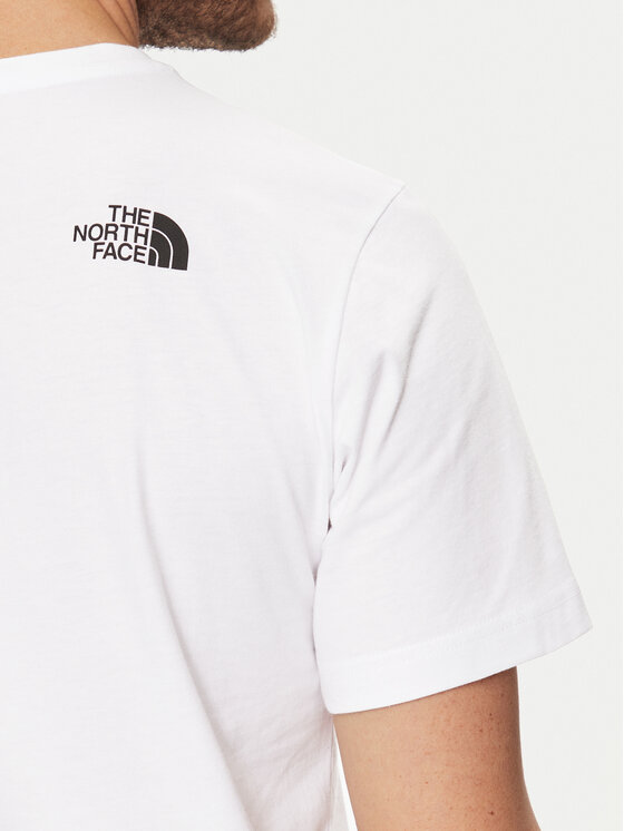 The North Face The North Face T-krekls Easy NF0A87N5 Balts Regular Fit