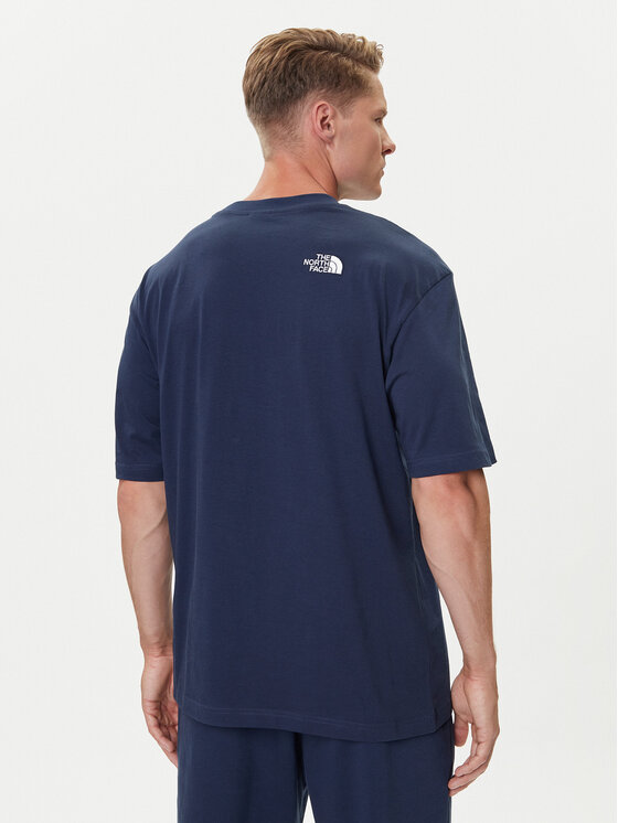The North Face The North Face Majica Simple Dome NF0A87NR Mornarsko modra Oversize