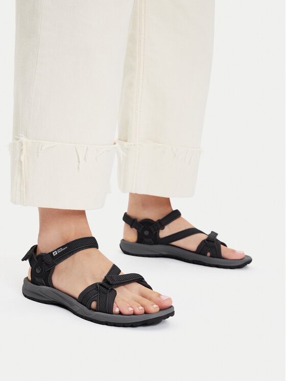 Jack Wolfskin Jack Wolfskin Σανδάλια Lakewood RiderSandal 4019041 Μαύρο
