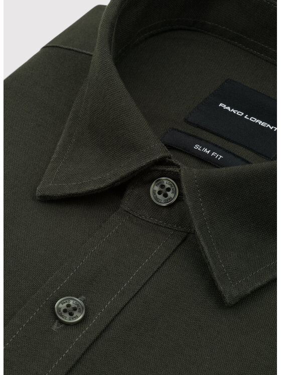 Pako Lorente Pako Lorente Koszula P26WN-1X-029 Zielony ciemny Slim Fit