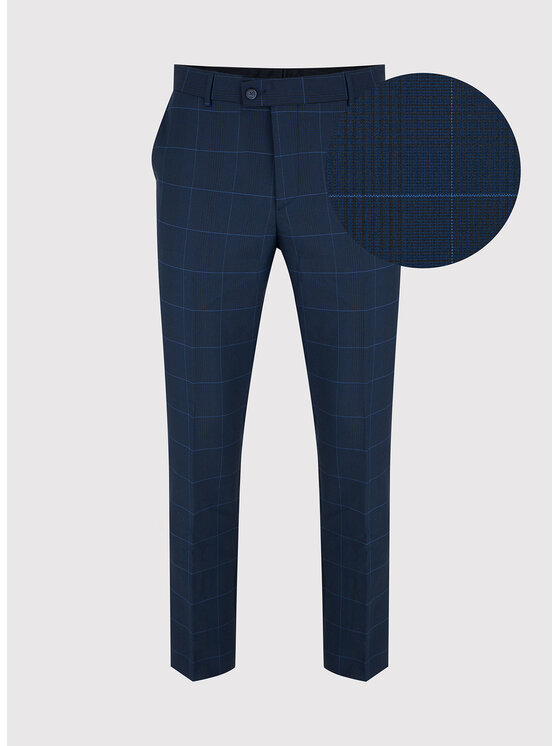 Pako Lorente Pako Lorente Spodnie garniturowe P22SF-6G-014 Granatowy Slim Fit